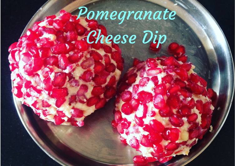 Simple Way to Prepare Quick Pomegranate Cheese Dip