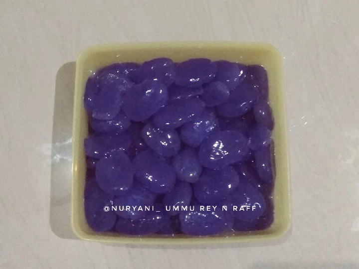 Langkah Gampang Membikin Resep Kolang Kaling dg natural colouring dr bunga telang yang Bisa Manjain Lidah Anti Ribet, Mantap Sekali