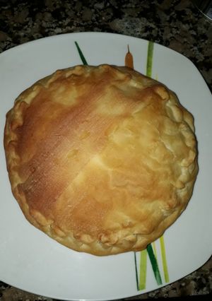 Una foto de Tarta individual de jamón y queso