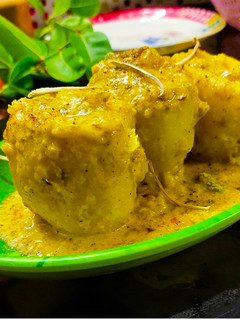 A picture of Malai Bharwan Alu.