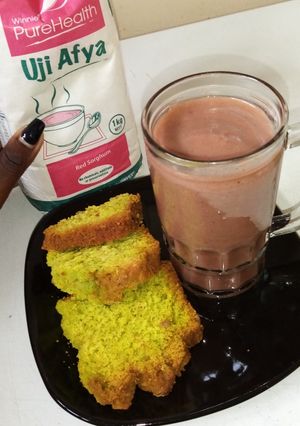 A picture of Wimbi porridge.