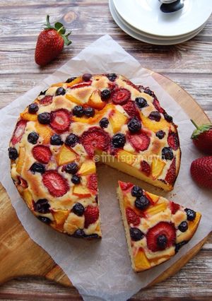 Foto resep Fruits Pastry Cake