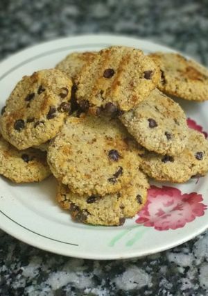 Una foto de Galletas de almendras, avena y chocolate 🍪