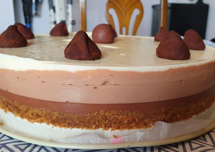 Tarta de 3 chocolates 🍫
