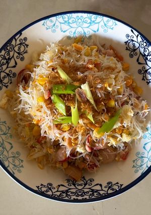 Foto resep Orak Arik Bihun Telur jagung manis
