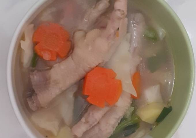 Resep: Sayur Sop Ceker Ayam 🍲🐔 Wajib Dicoba