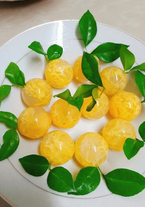 Hình của món Rau câu trái tắc.