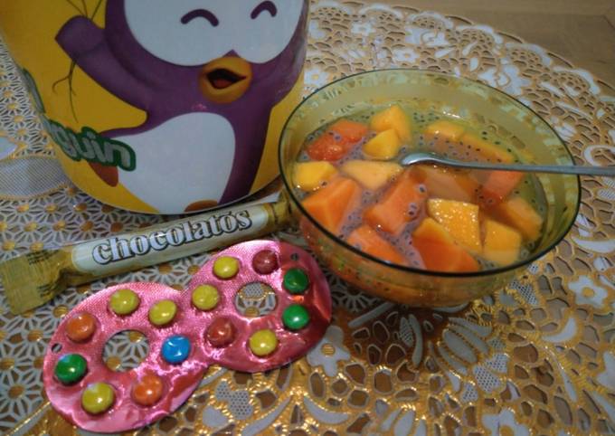 Resep Es buah segar Resep Es buah segar