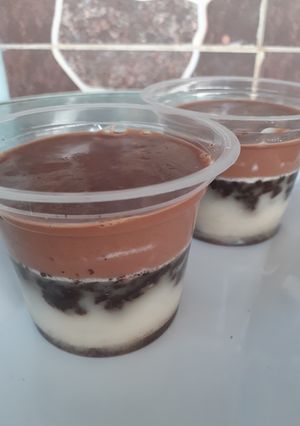 Foto resep Puding milo oreo