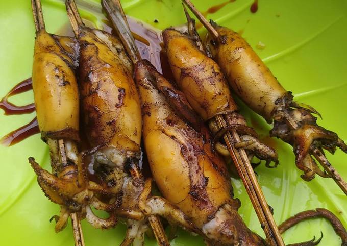 Langkah Mudah untuk Menyiapkan Sate cumi Anti Gagal