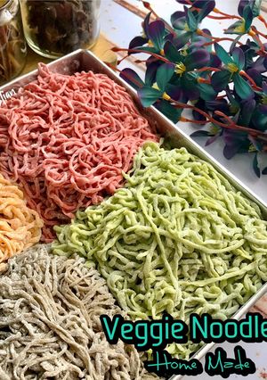 Foto resep Veggie Noodles Home Made (With Veggie Juice)