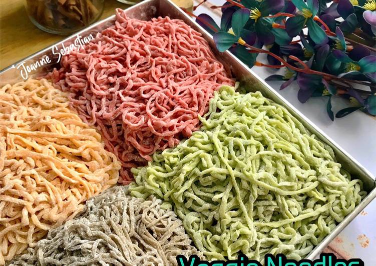 Resep Veggie Noodles Home Made (With Veggie Juice) Yang Bikin Ngiler