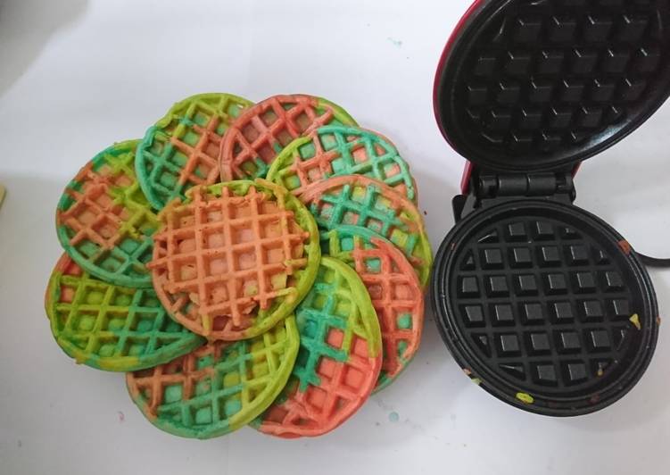 RainBow waffle - Waffle Pelangi