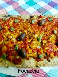 Φωτογραφία της συνταγής Focaccia με αλεύρι ολικής κ τόνο!