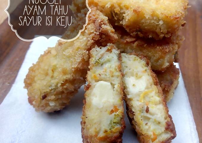 Resep Nugget Ayam Tahu Sayur Isi Keju Oleh Dini Da Cookpad