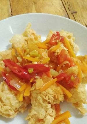 Foto resep Udang Goreng Tepung Saos Asam Pedas