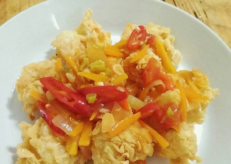 Resep Udang Goreng Tepung Saos Asam Pedas Anti Gagal