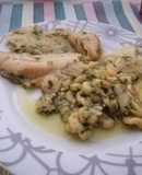 Abadejo en salsa verde con gambas