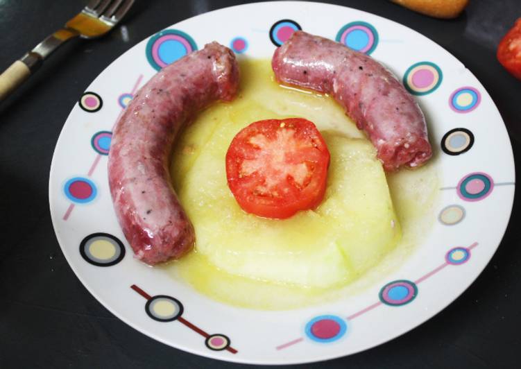 Longaniza con melón