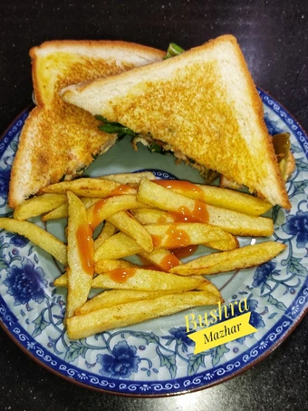 Recipe Smoke Chicken Sandwich With French Fries 🍟🥪 the  Makes Drooling You can take Joss in your mouth