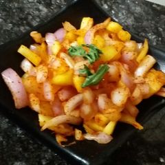 Raw mango onion salad A picture of Raw mango onion salad.