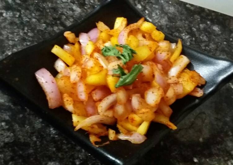 Recipe of Homemade Raw mango onion salad
