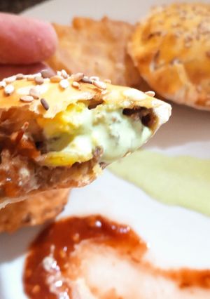 Una foto de Pastelitos andinos de carne molida y arroz
