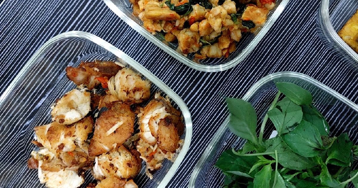 Tempe Kemangi dan Ayam Penyet