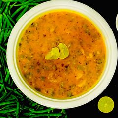 A picture of Fali Dhokli cluster beans.