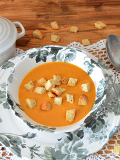 Una foto de Crema de garbanzos con pimentón