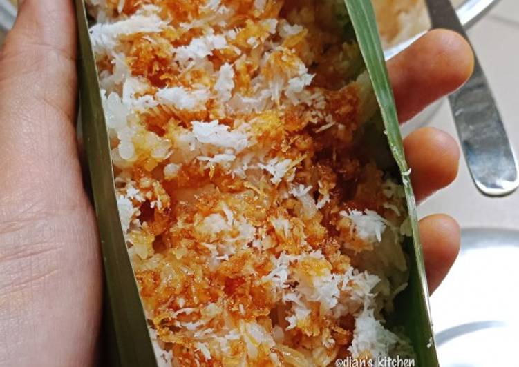 Bagaimana Membuat Ketan Gula Merah, Lezat Sekali