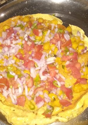 A picture of Chana papad masala.