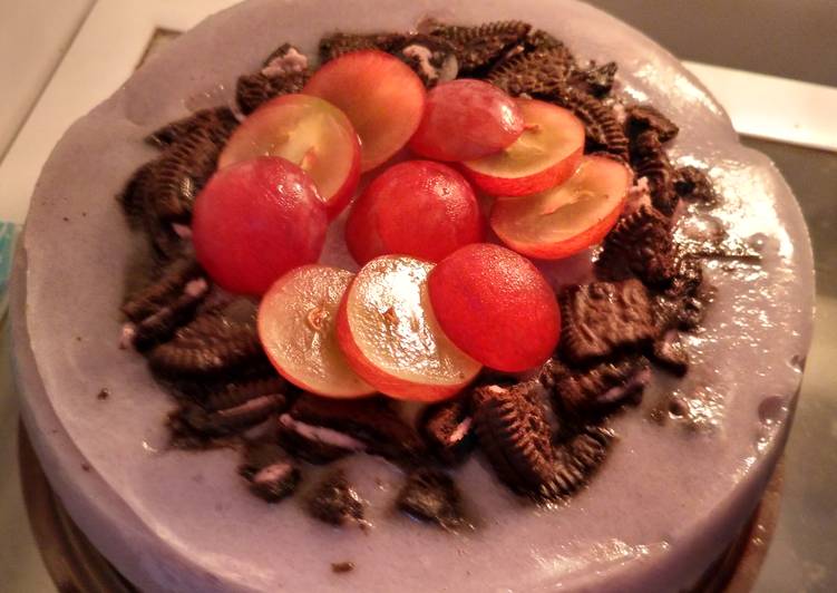 Cara Menghidangkan Choco Grape Birthday Pudding Anti Ribet!