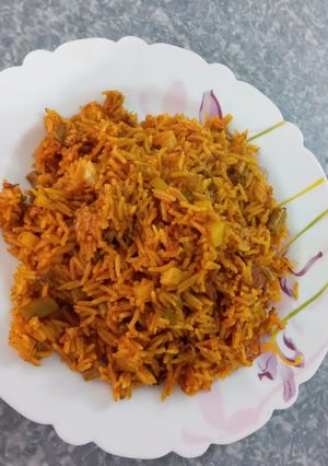 عکسی از دستور دم پخت لوبیا سبز 😋