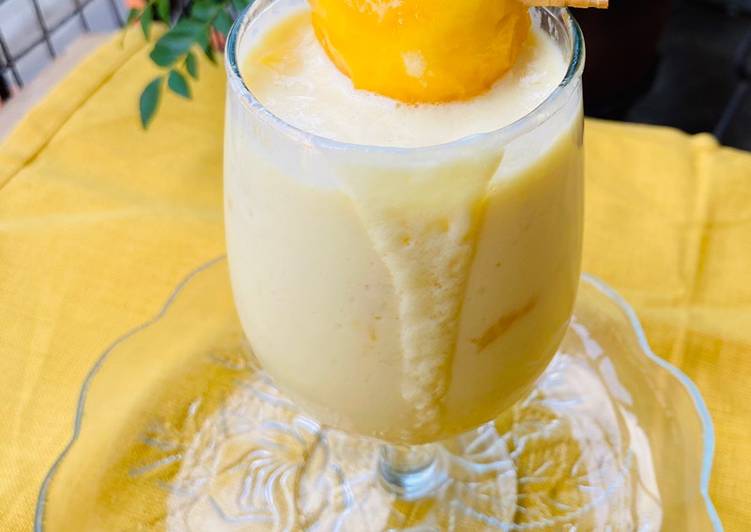 Recipe of Quick Mango Banana Lassi