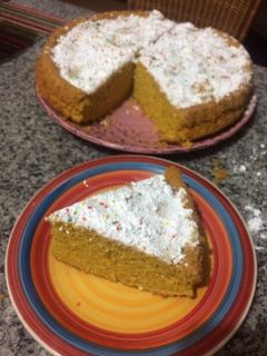Una foto de Torta de zanahoria y naranja