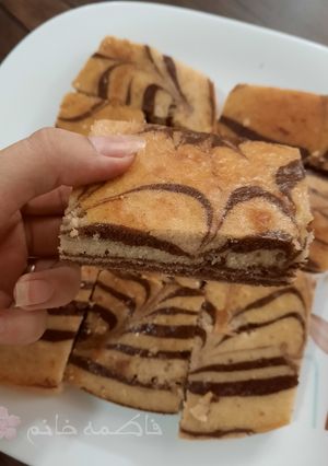 عکسی از دستور کیک زبرا