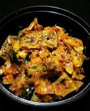 Katti meethi karela/bitter gourd sabzi