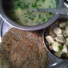 A picture of Kuttu ka paratha.