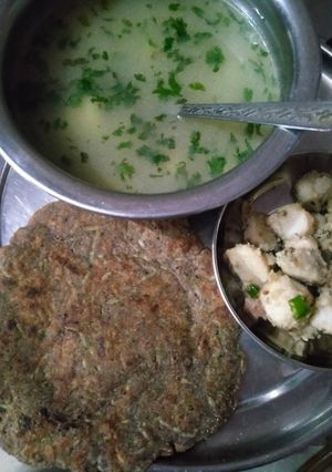 A picture of Kuttu ka paratha.