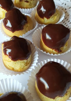 Una foto de Profiteroles fáciles