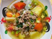 Gambar sup daging giling