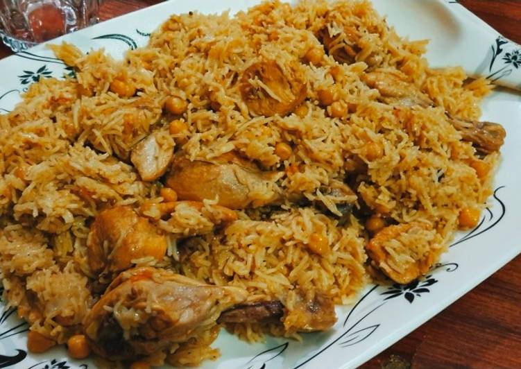 Recipe of Favorite Chicken chana pulao