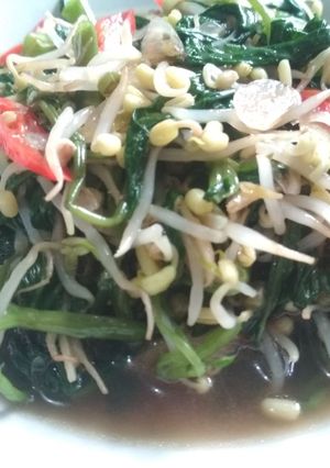 Foto resep Tumis toge kangkung saos teriyaki