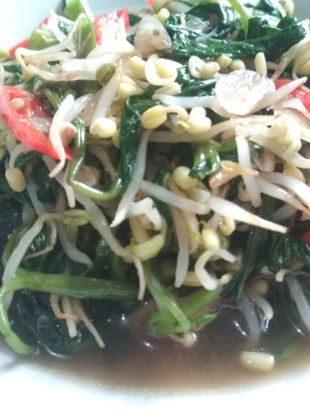 Cara Gampang Menyiapkan Tumis toge kangkung saos teriyaki Anti Gagal