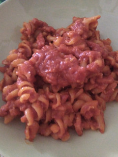 Una foto de Macarrones con bacon