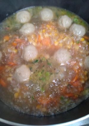 Foto resep Sop bakso praktis