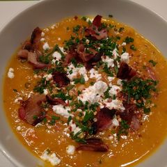 Roasted Butternut Squash Soup A picture of Roasted Butternut Squash Soup.