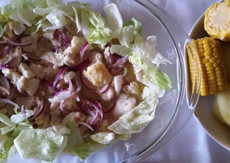 Ceviche de merluza de mi casa 🐟