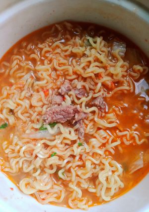 Foto resep Mie sawi daging